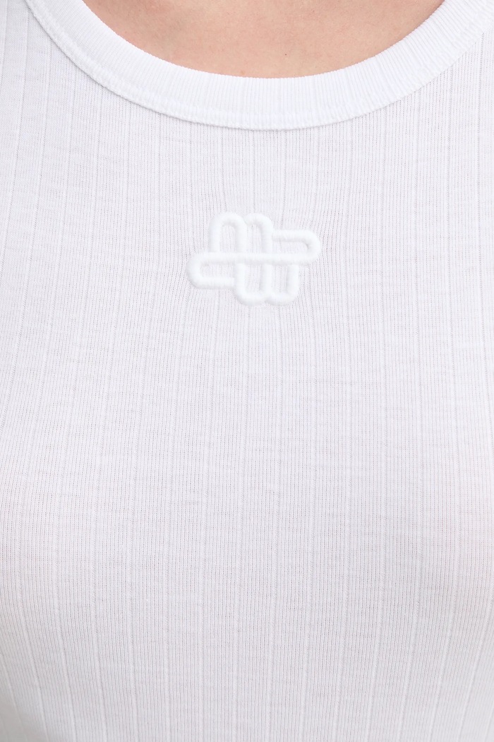 Top din bumbac TEZZA MUNTHE alb 247113124764