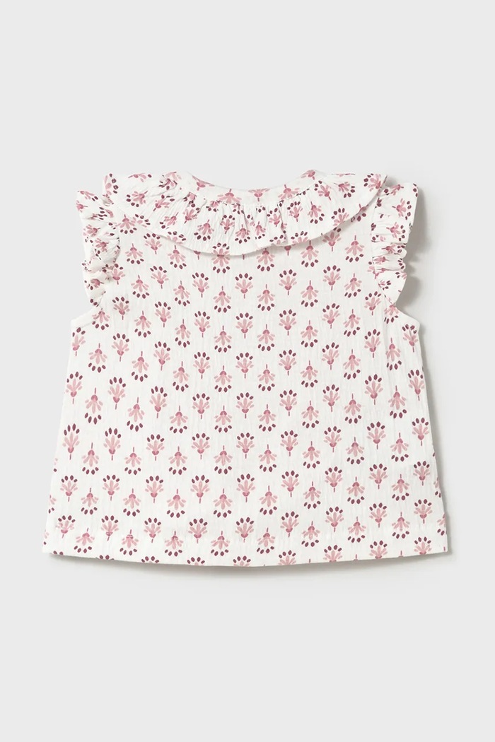 Mayoral bluza de bumbac pentru copii 1105.4E.Baby.PPYA roz SS25