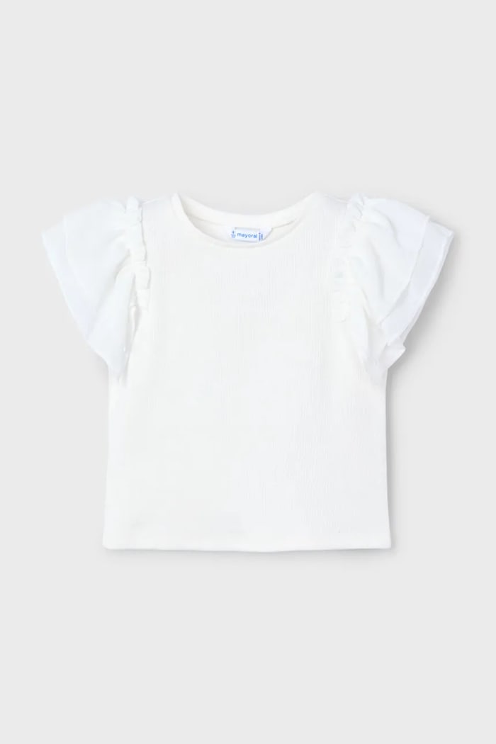 Mayoral Bluza copii 3013.6L.Mini.PPYA alb SS25