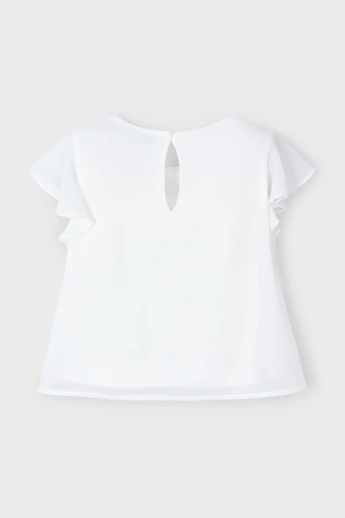 Mayoral bluza copii 3182.6B.Mini.PPYA alb SS25