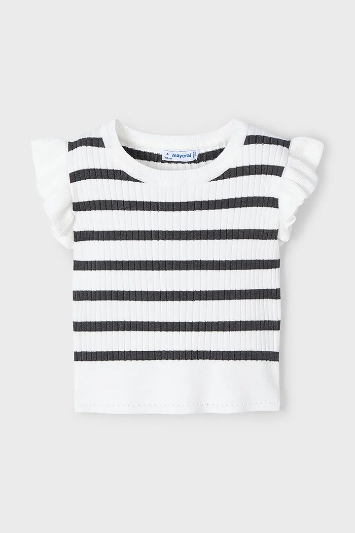 Mayoral bluza copii 3024.6D.Mini.PPYA alb SS25