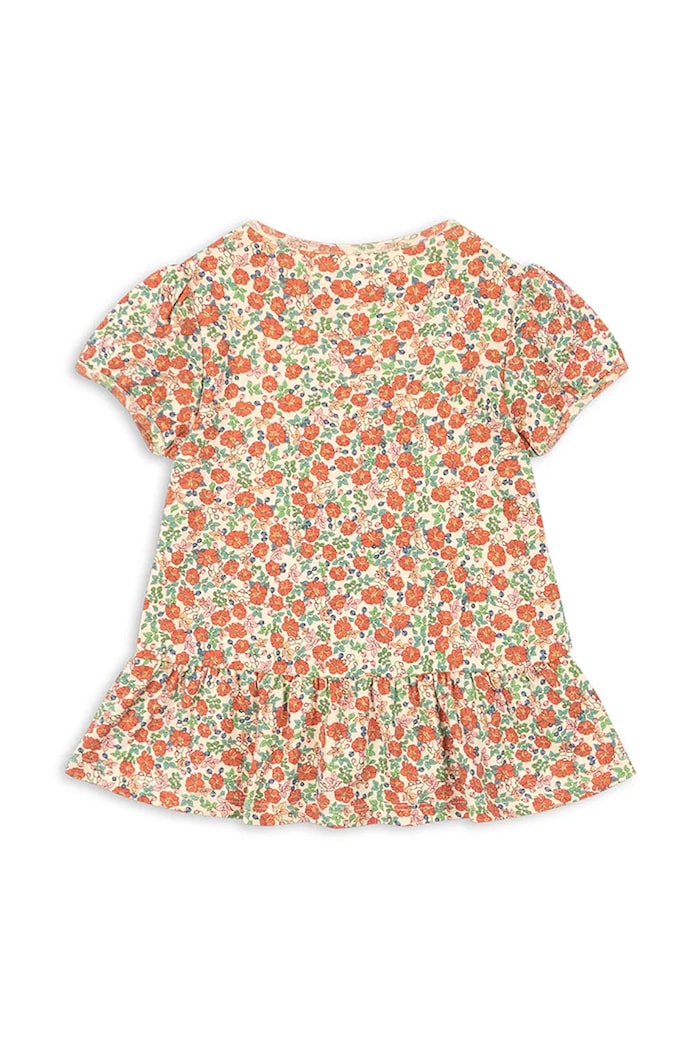 Konges Sløjd bluzka bawełniana dziecięca CLASSIC TEE GOTS KS102548 pomarańczowy SS25