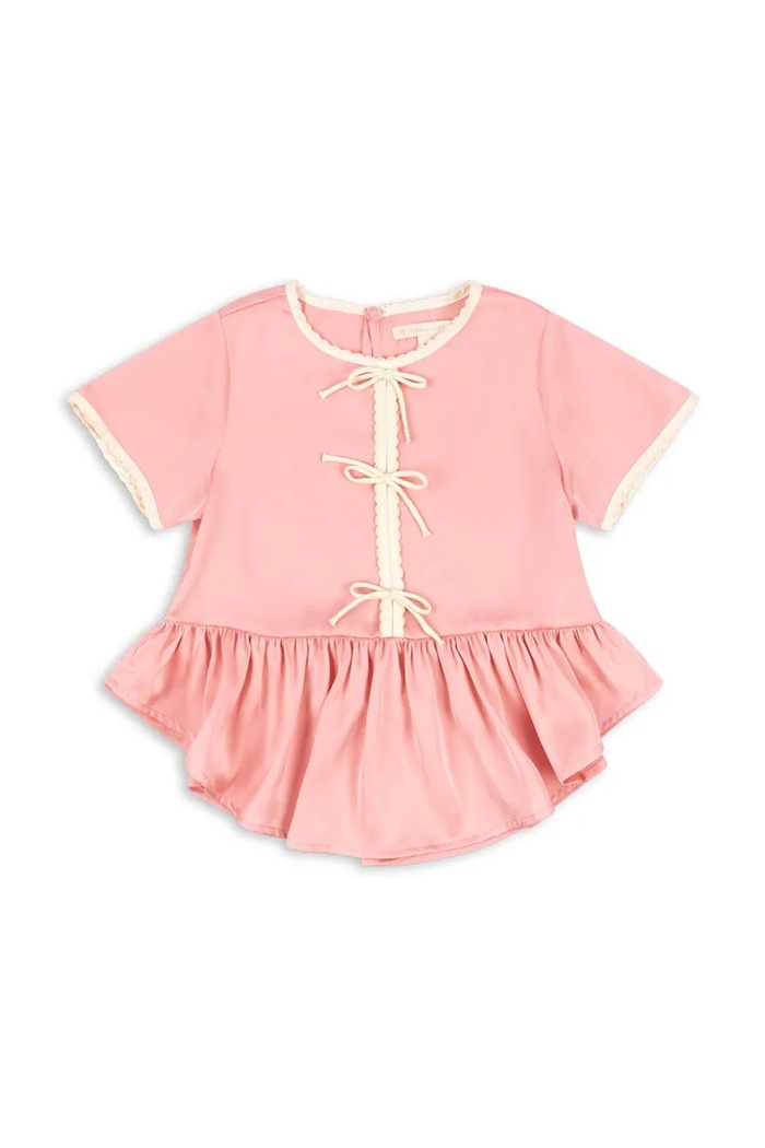 Konges Sløjd bluzka SHEENY BLOUSE casual różowy KS103160