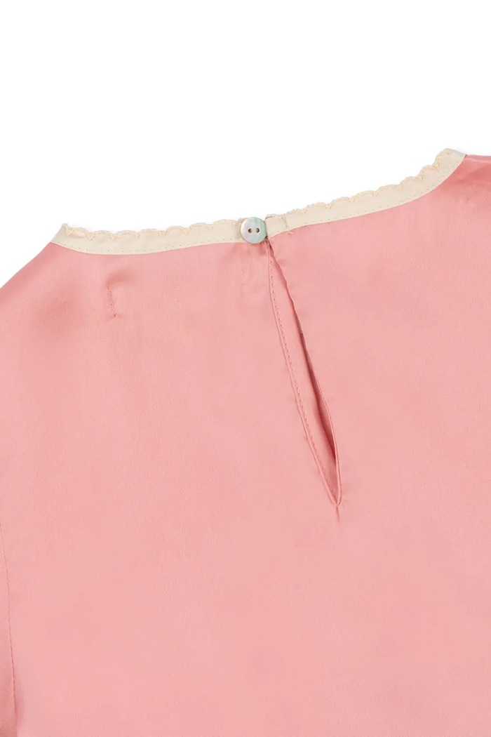 Dziewczynka Konges Sløjd bluzka SHEENY BLOUSE KS103160 różowy
