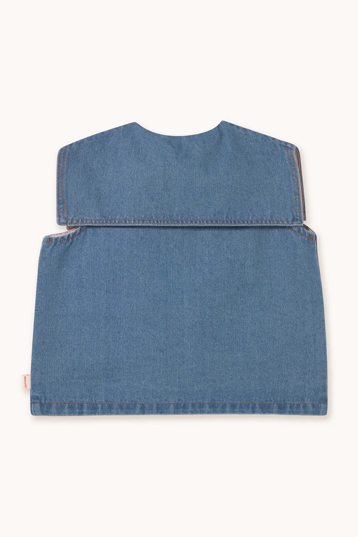 Κοριτσίστικα Παιδική μπλούζα από denim Tinycottons STRAWBERRIES BLOUSE SS25.248 μπλε