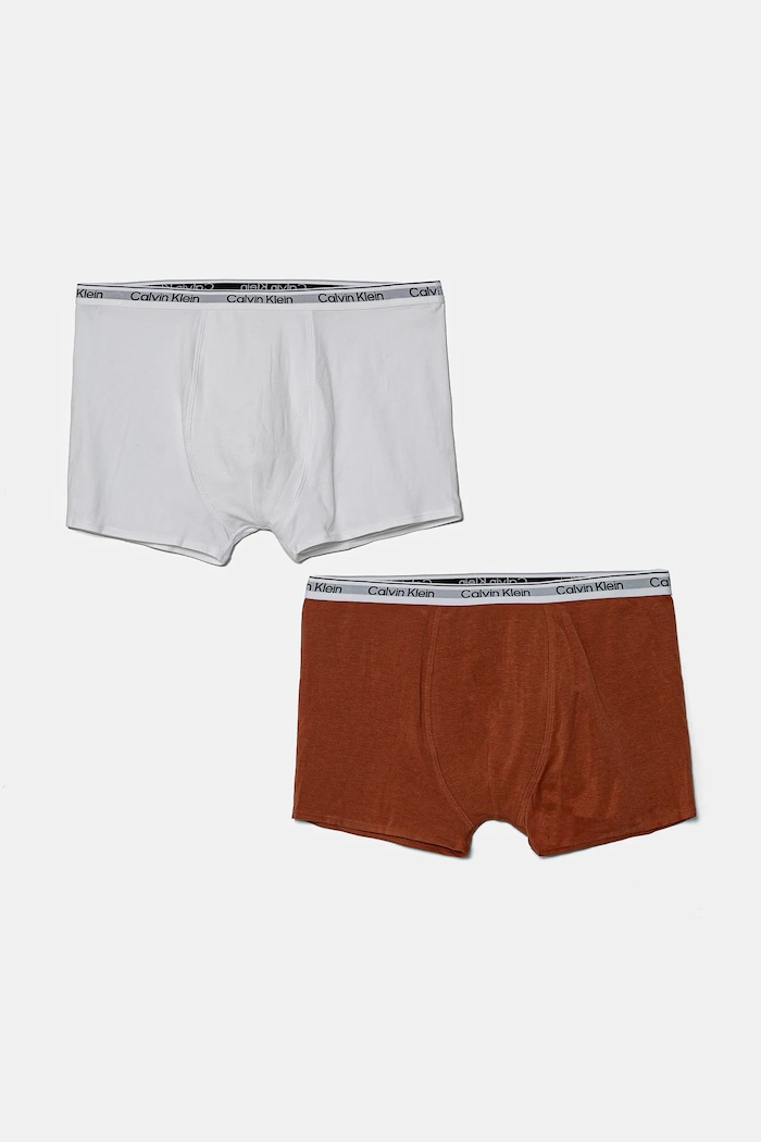 Детски боксерки Calvin Klein Underwear (2 броя) прилепнали боксерки бял B70B700506.PPYA