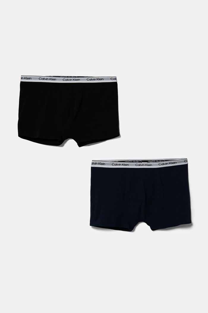 Detské boxerky Calvin Klein Underwear 2-pak priliehavé boxerky čierna B70B700506.PPYA