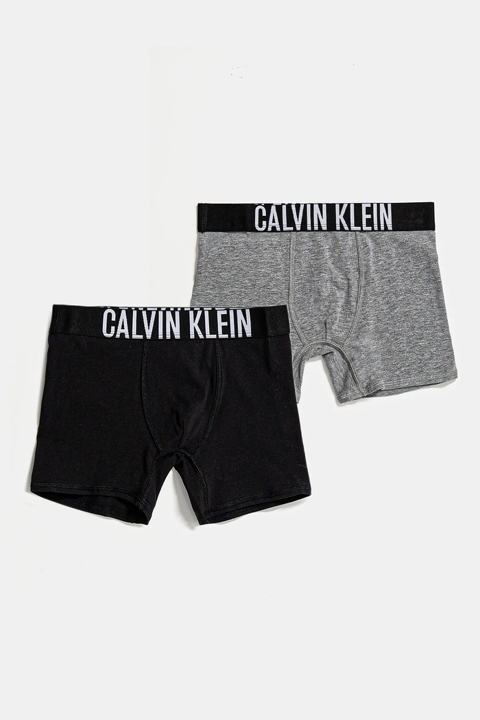 Dětské boxerky Calvin Klein Underwear 2-pack jemný vzor černá B70B700512.PPYA