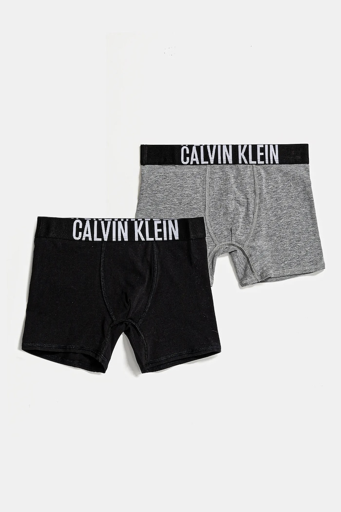 Dětské boxerky Calvin Klein Underwear 2-pack jemný vzor černá B70B700512.PPYA