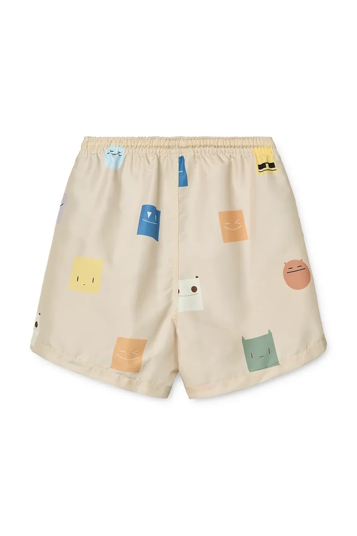 Παιδικό σορτς κολύμβησης Liewood Duke Printed Board Shorts LW20068 μπεζ SS25