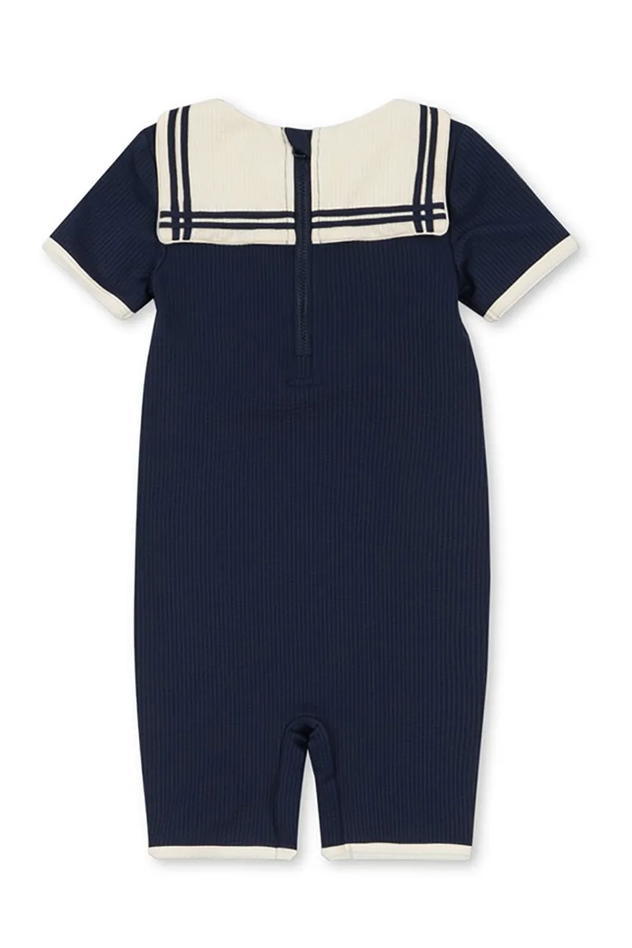Детски бански костюм Konges Sløjd SAILOR ONESIE KS102633 тъмносин SS25