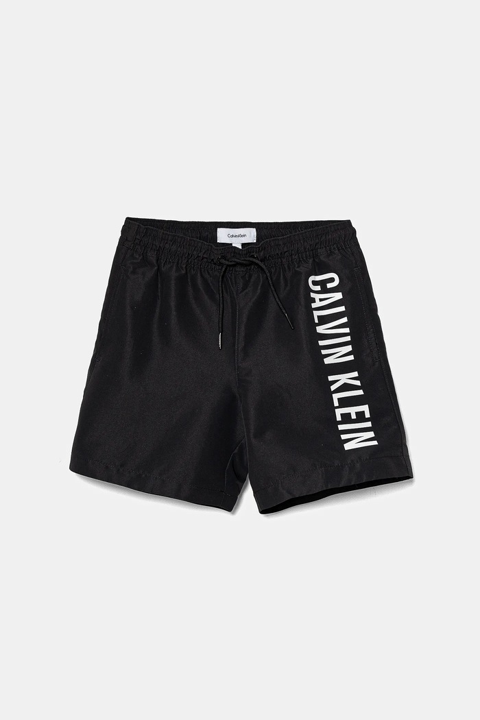 Calvin Klein Jeans gyerek úszó rövidnadrág Planet friendly fekete KV0KV00053.PPYA