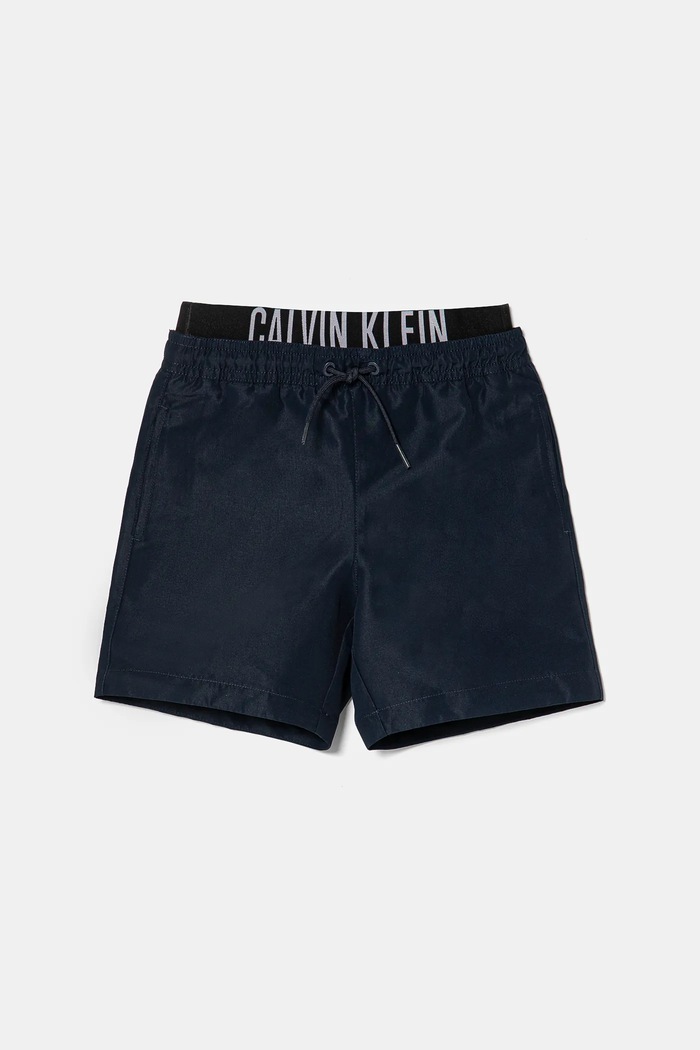 Dětské plavkové šortky Calvin Klein Jeans Planet friendly námořnická modř KV0KV00054.PPYA