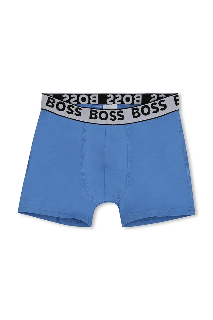 Băieți BOSS boxeri copii 3-pack J51746.102.150 albastru