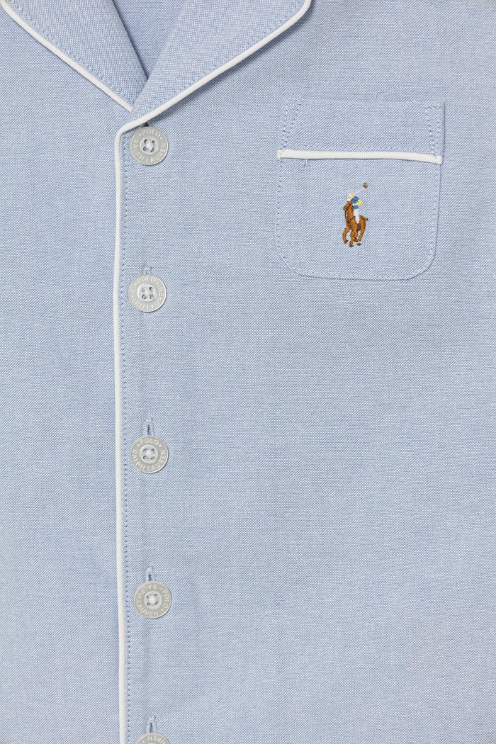 Dječja pamučna pidžama Polo Ralph Lauren 2-pack plava 8P0193