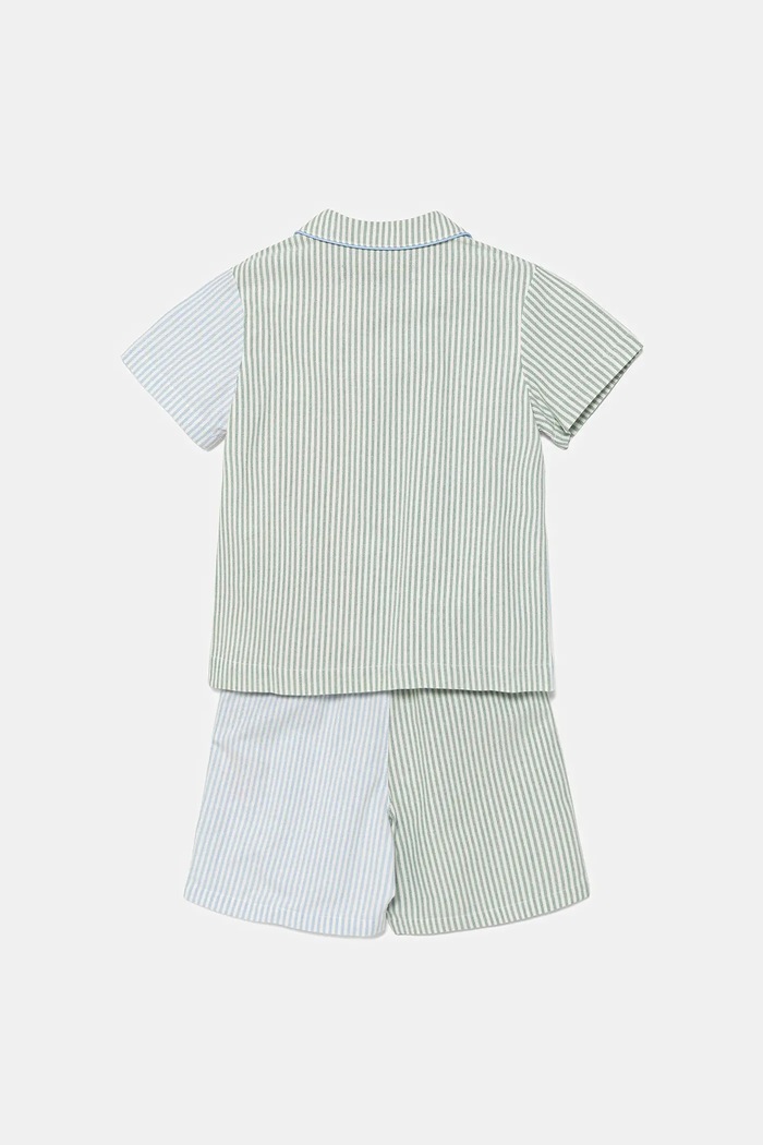 Polo Ralph Lauren Παιδικές βαμβακερές πιτζάμες Polo Ralph Lauren 9P0221 μπλε SS25