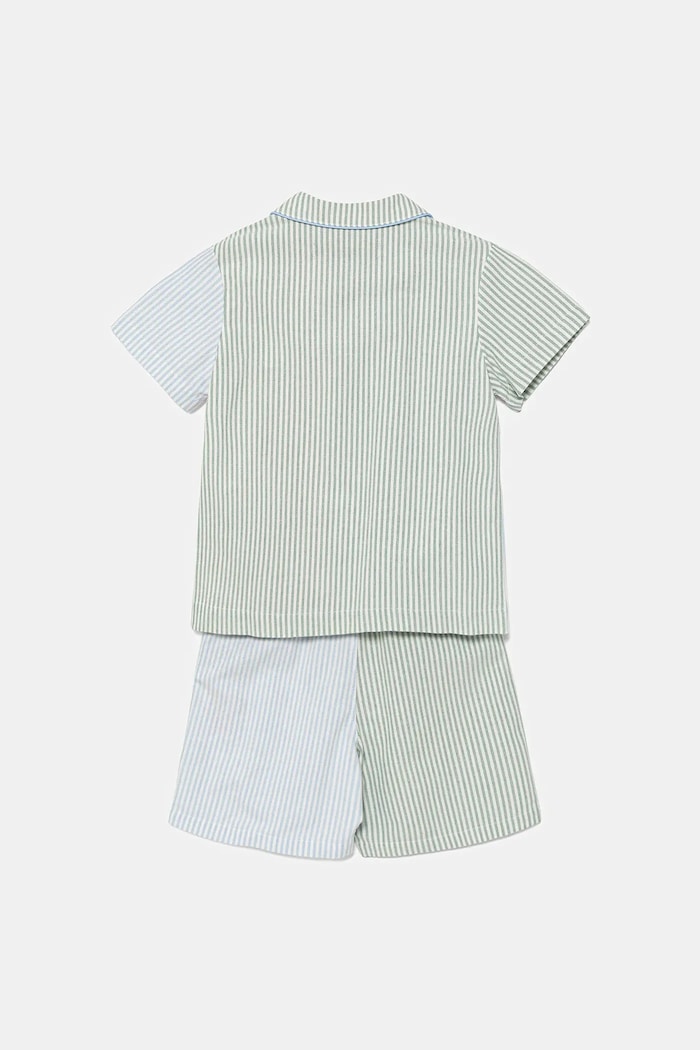 Polo Ralph Lauren Παιδικές βαμβακερές πιτζάμες Polo Ralph Lauren 9P0221 μπλε SS25