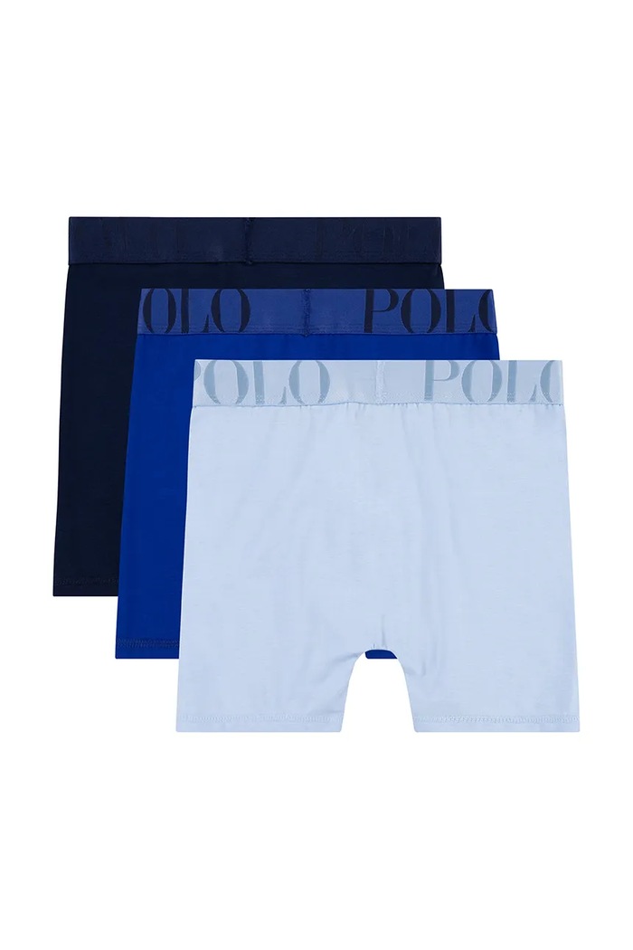 Polo Ralph Lauren boxer pentru copii din bumbac 3-pack 9P5035 albastru AW25