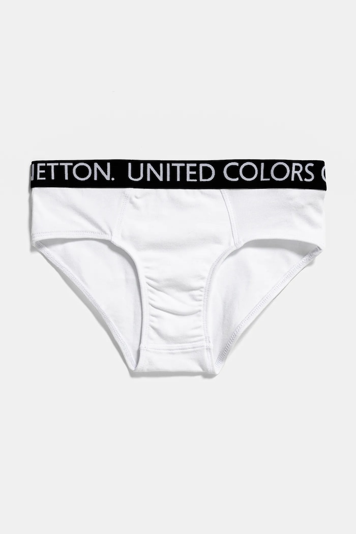 Dječje slip gaćice United Colors of Benetton 2-pack bez uzorka bijela 3OP80S484.G.Reprop.PPYA