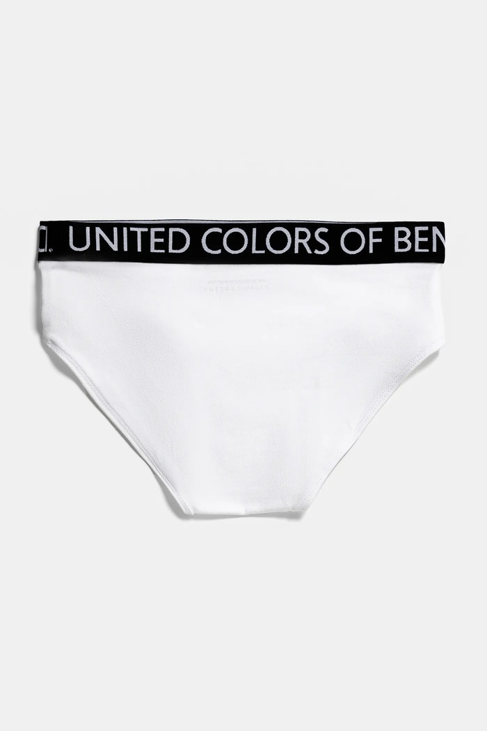 Dječje slip gaćice United Colors of Benetton 2-pack 3OP80S484.G.Reprop.PPYA bijela SS25