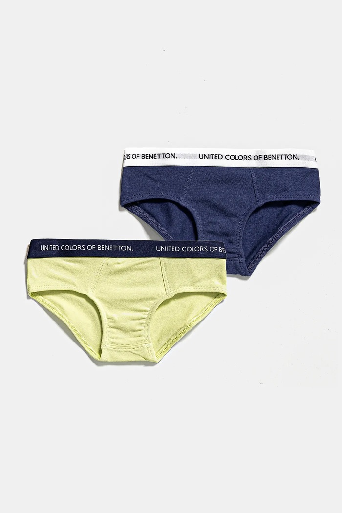 United Colors of Benetton slipy dziecięce 2-pack Planet friendly zielony 3OP80S484.G.Season.PPYA