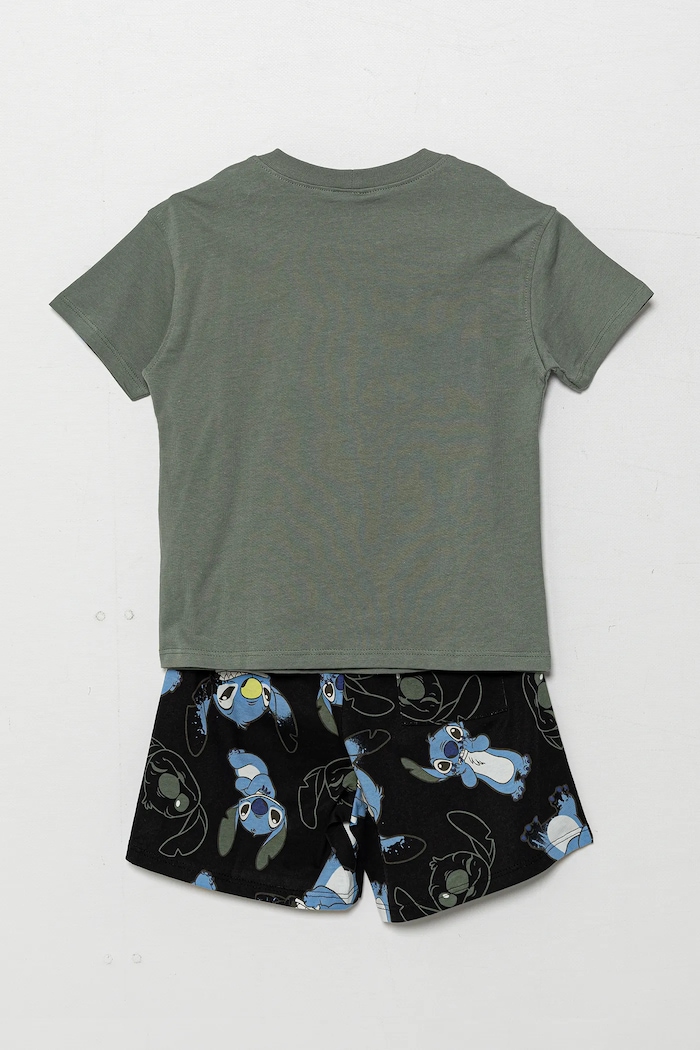 United Colors of Benetton piżama bawełniana dziecięca 30960P08H.G.Seasonal zielony SS25