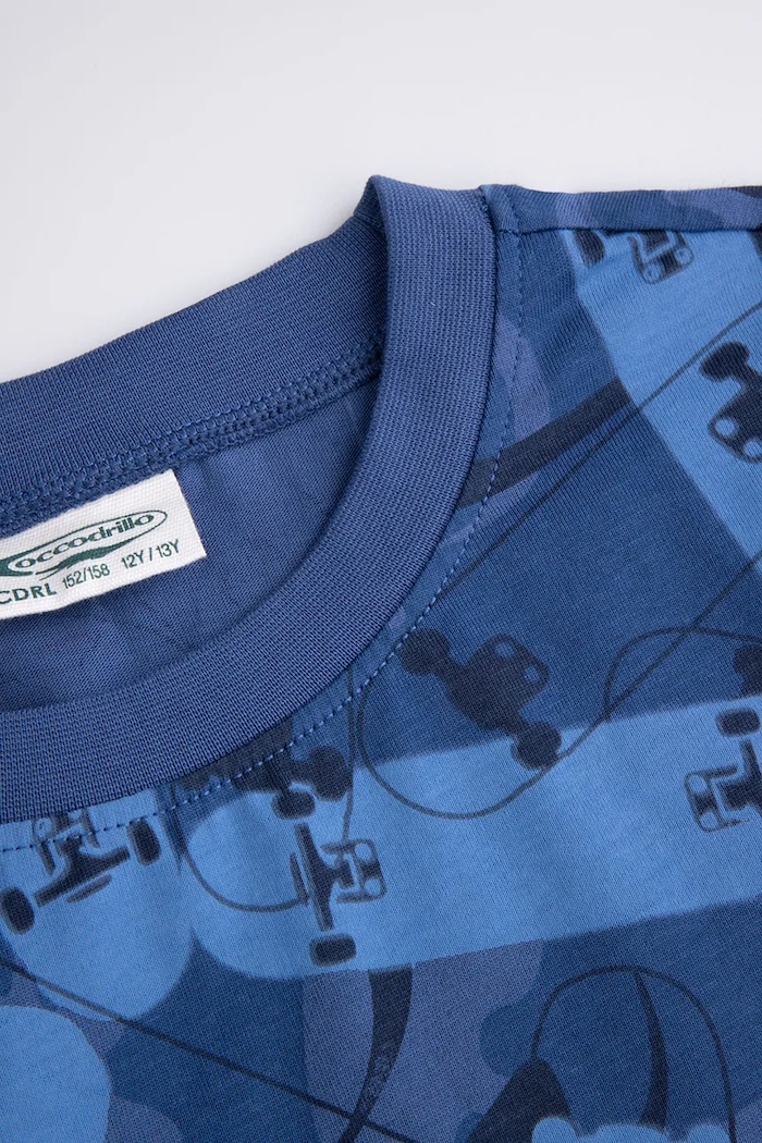 Băieți Coccodrillo set de pijama de bumbac pentru copii WC5448216PJS albastru