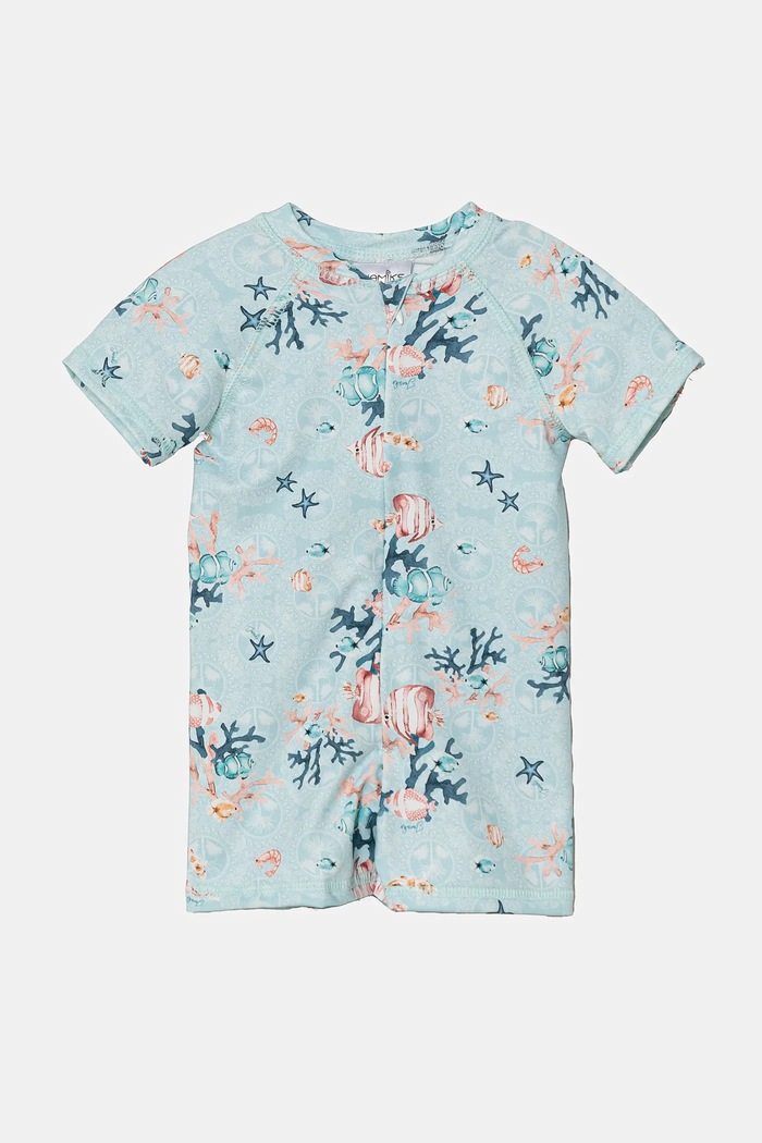 Jamiks costum de baie pentru bebeluși NINO Produs pentru bebe turcoaz NINO.Komb.plaz.JLH095.B