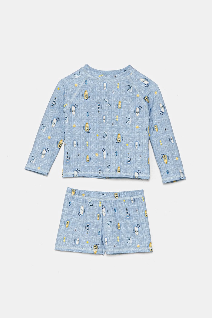 Jamiks Детский комплект для купания Jamiks SALIDO I SALIDO.I.Kompl.JLH093.B голубой SS25