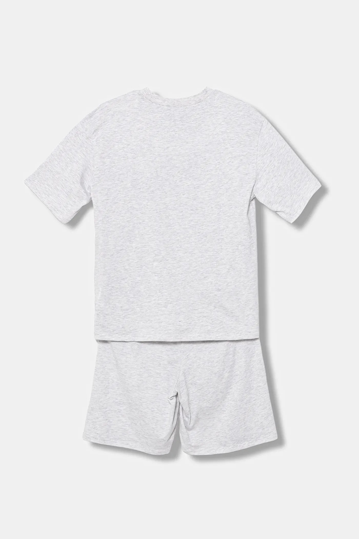 United Colors of Benetton piżama bawełniana dziecięca 30960P08T.G.Seasonal szary SS25