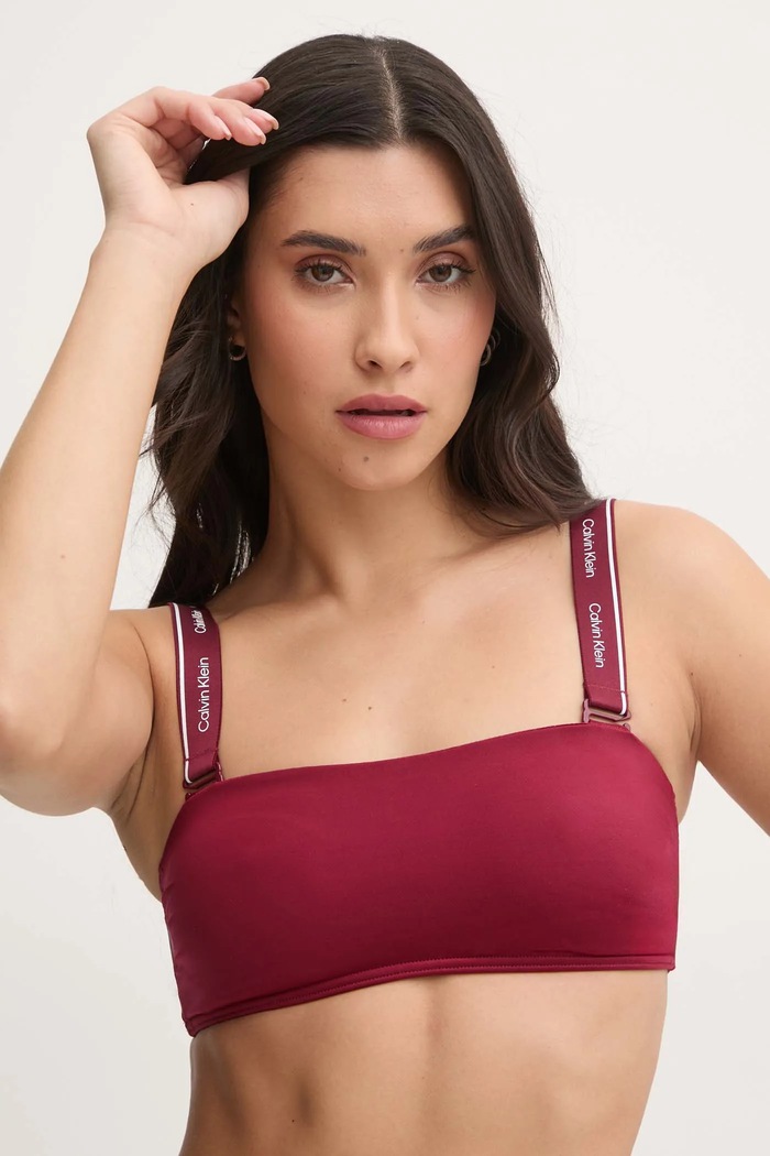 Zgornji del kopalk Calvin Klein Brez opore bordo KW0KW02731