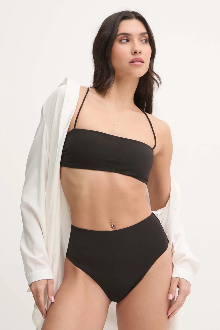 Plavková podprsenka Calvin Klein KW0KW02744 černá SS25
