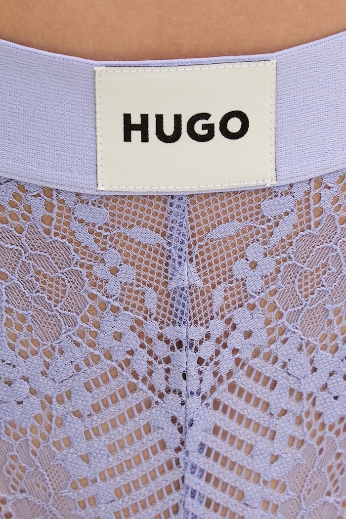Îmbrăcăminte HUGO chiloți g-string pentru femei din dantelă STRING RL LACE 50535036 violet