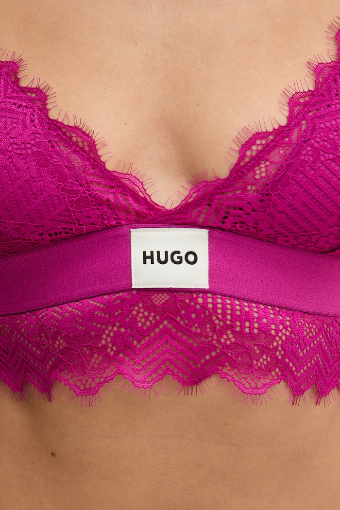 HUGO σουτιέν TRIANGLE RL LACE μωβ 50535060