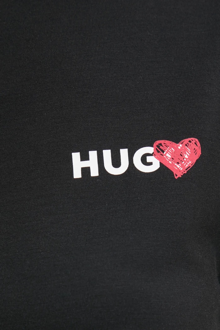 Футболка лаунж HUGO NIKKA_T-SHIRT чёрный 50534300