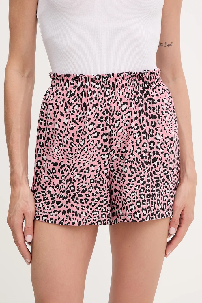 HUGO szorty piżamowe NIKKA_SHORTS dzianina różowy 50534304
