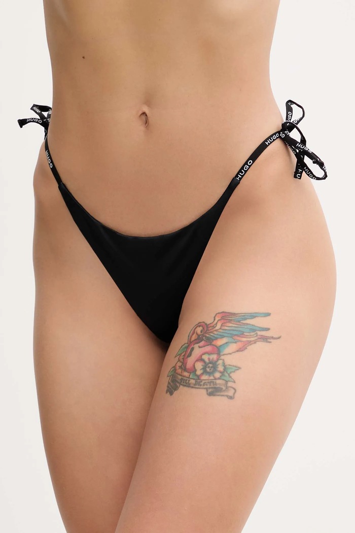Купальные трусы HUGO PURE_SIDE TIE низ чёрный 50535795