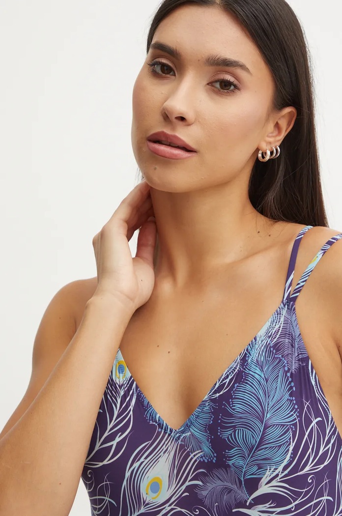 Odzież Vilebrequin jednoczęściowy strój kąpielowy FILE ILEAH160 fioletowy