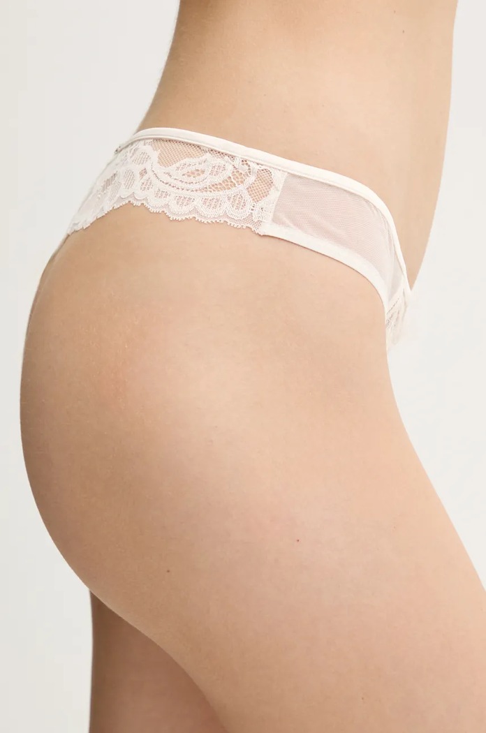 Tanga BOSS 50535610 béžová SS25