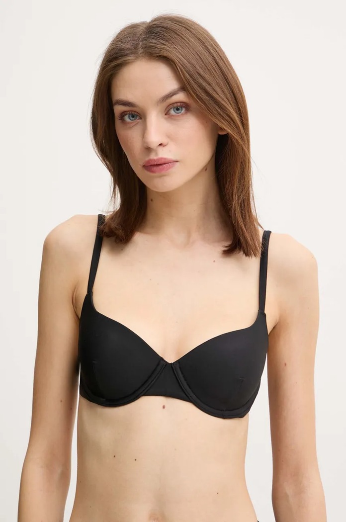 Bikini top BOSS με ενίσχυση μαύρο 50535148