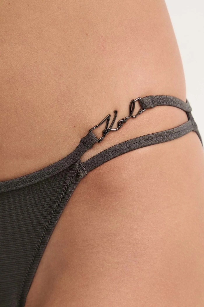 Karl Lagerfeld slip da bikini grigio A1W46022