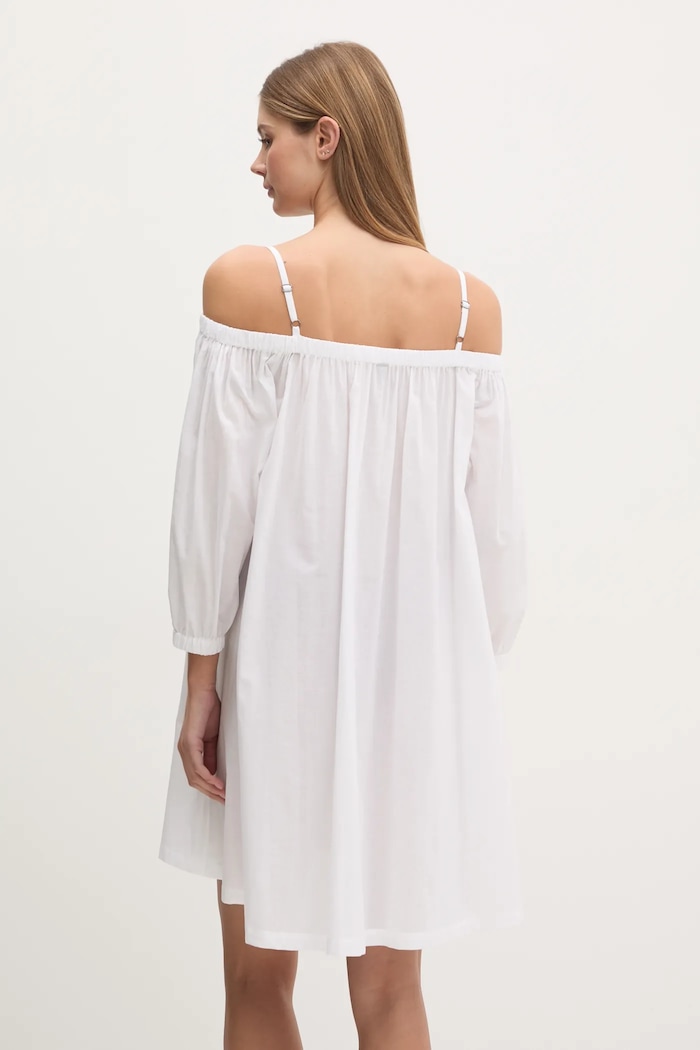 Îmbrăcăminte Karl Lagerfeld Rochie de plajă A1W46029 alb