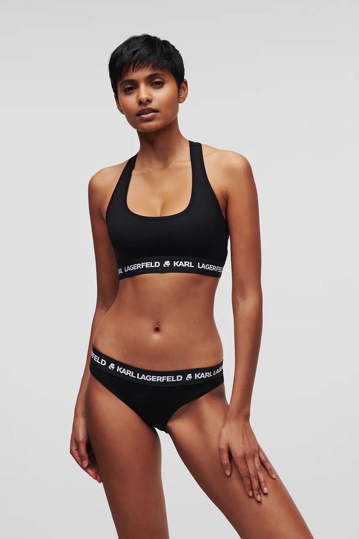 Nohavičky Karl Lagerfeld LOGO BRIEF nohavičky čierna A1W47009