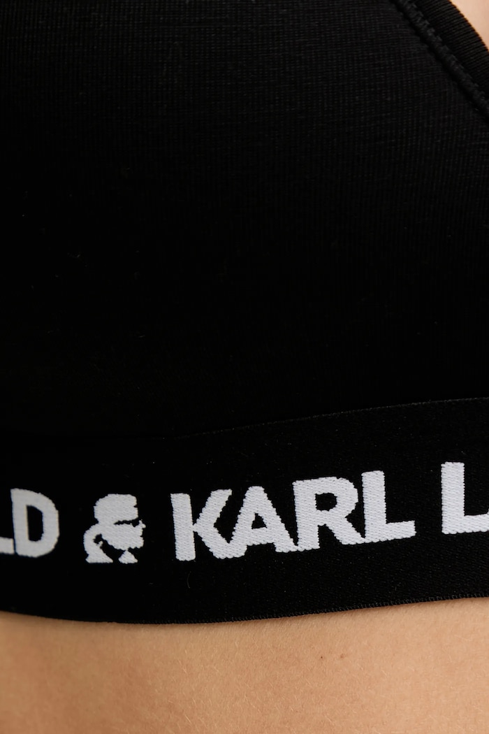 Oblečenie Podprsenka Karl Lagerfeld LOGO PADDED A1W47012 čierna