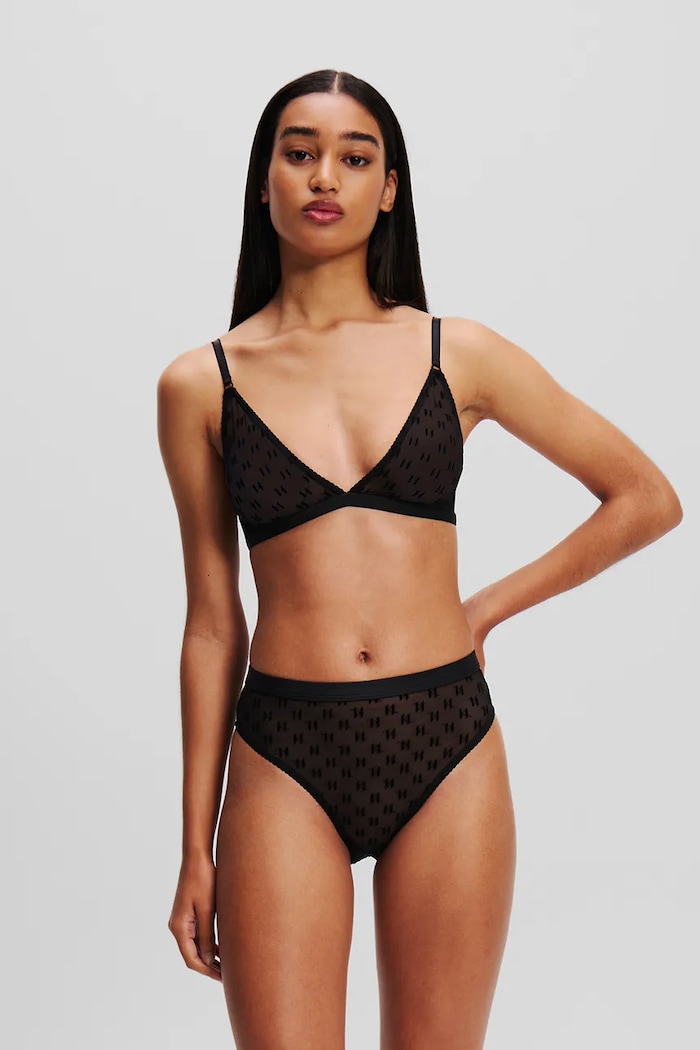 Karl Lagerfeld sutien moale negru A1W47108