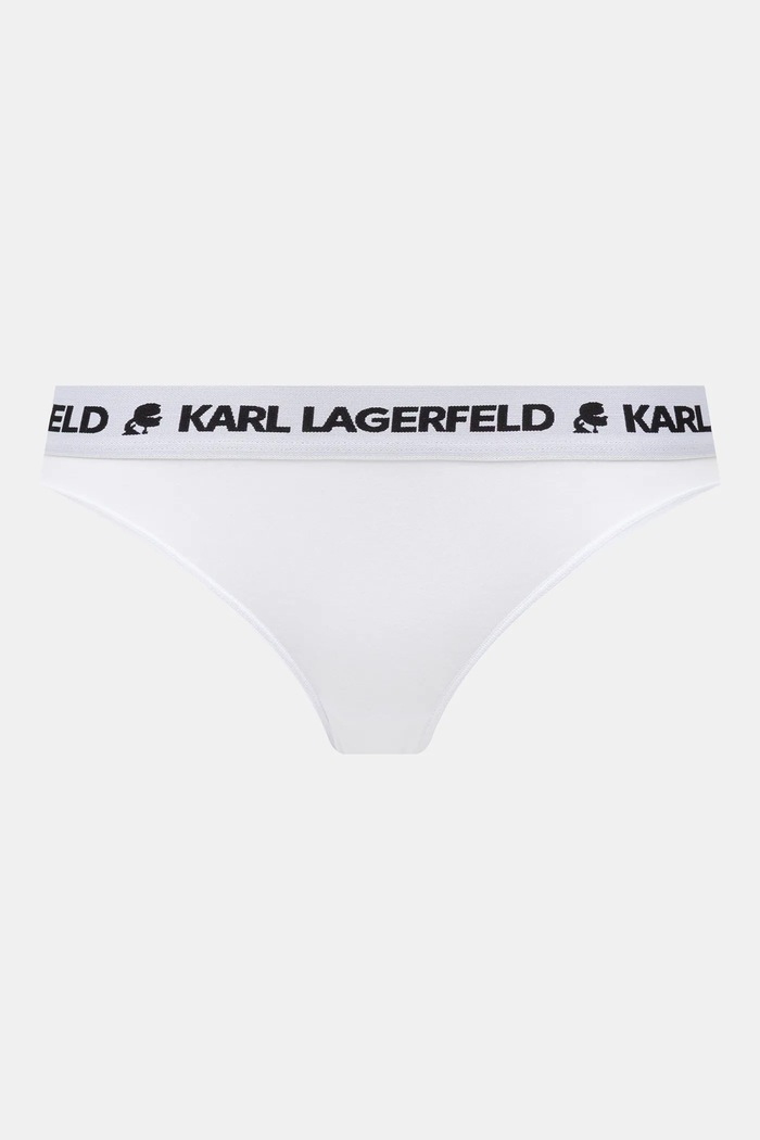 Bavlnené nohavičky Karl Lagerfeld 3-pak LOGO BRIEF A1W47148 biela AA00