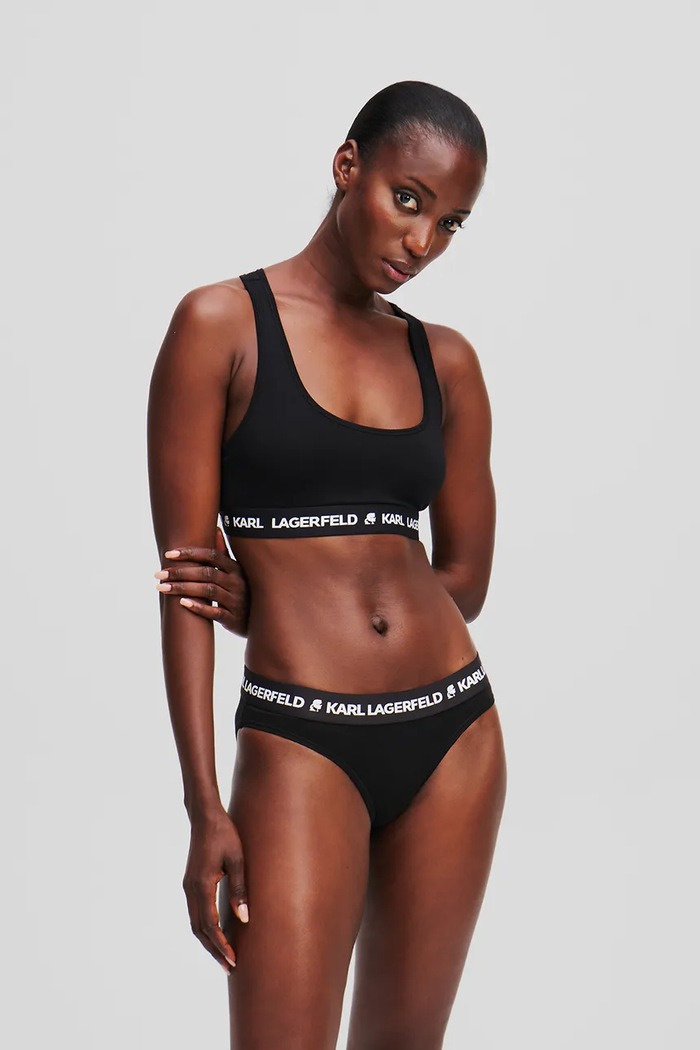 Karl Lagerfeld figi bawełniane 3-pack LOGO BRIEF A1W47148 czarny AA00