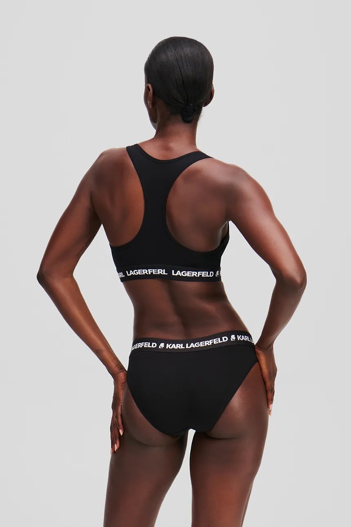 Odzież Karl Lagerfeld figi bawełniane 3-pack LOGO BRIEF A1W47148 czarny