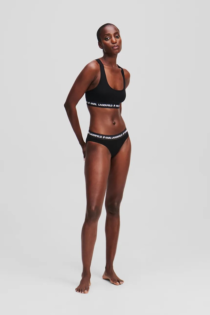 Karl Lagerfeld figi bawełniane 3-pack LOGO BRIEF A1W47148 czarny