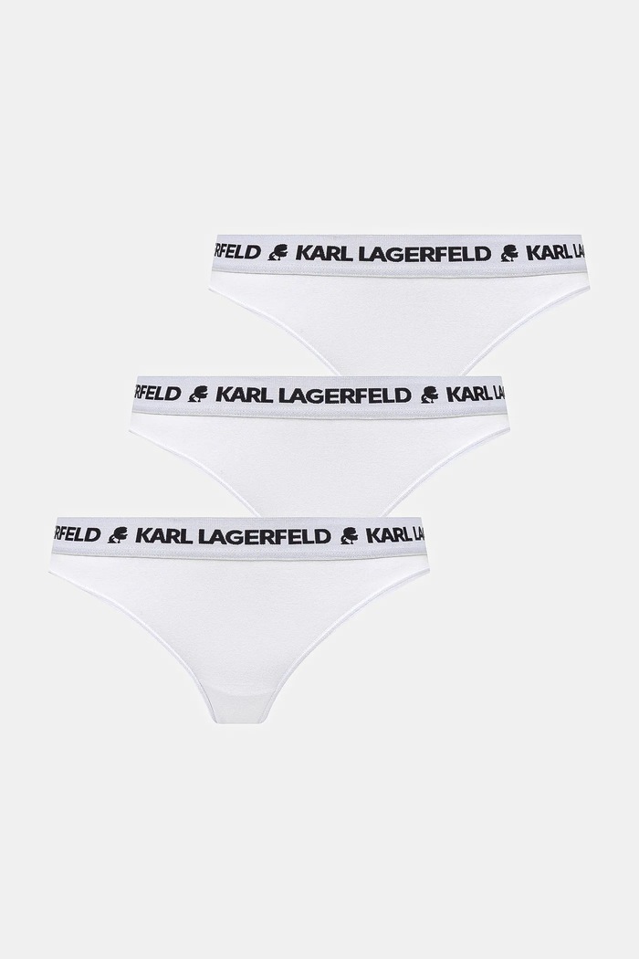 Tangá Karl Lagerfeld 3-pak LOGO THONG tangá biela A1W47149